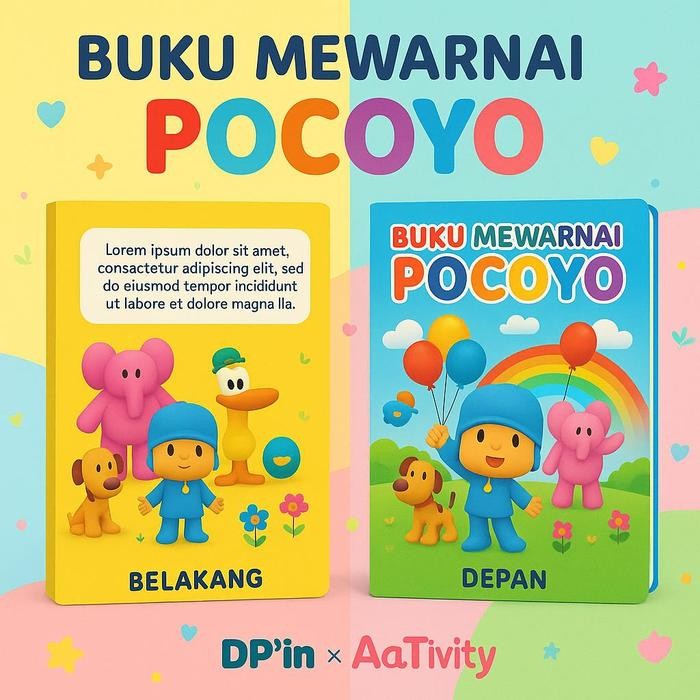 

DpinxAaTivityBuku Gambar Mewarnai [ POCOYO ] Anak Karakter Lucu – Edukasi & Hiburan Kreatif | Buku Aktivitas Belajar Menggambar untuk PAUD TK SD - A4