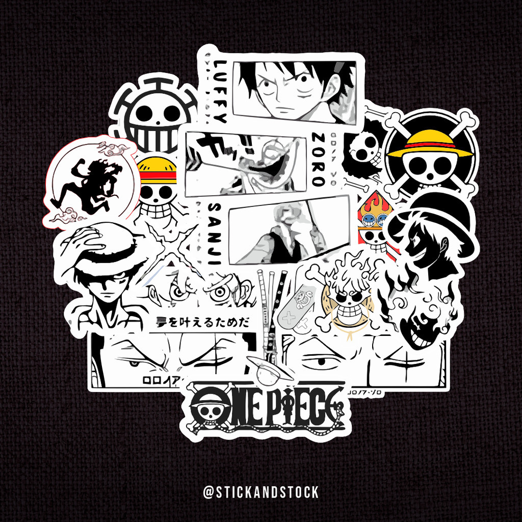 

Sticker Pack One Piece 3 | Sticker Tumbler | Sticker Hp Laptop Helm Motor