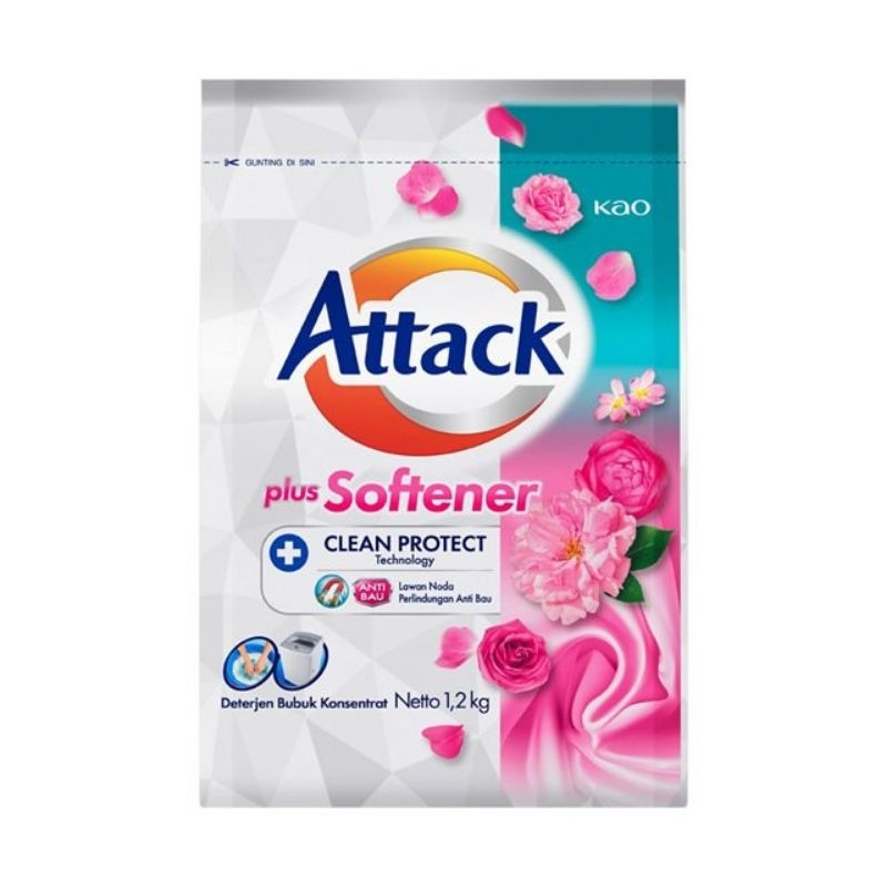 Attack Detergent Plus Softener 1.2kg