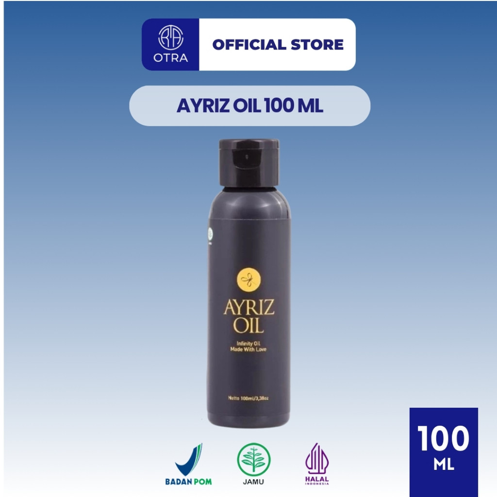 NEW AYRIZ OIL TRAVEL SIZE Minyak Terapi Herbal Balur Pijat Kemasan 100 ml