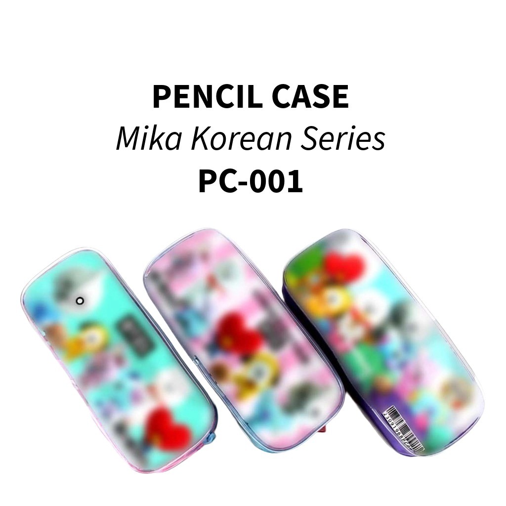 

❤️️Kotak Pensil Mika Tebal Korean 001 / Tempat Pensil Fancy Karakter❤️️