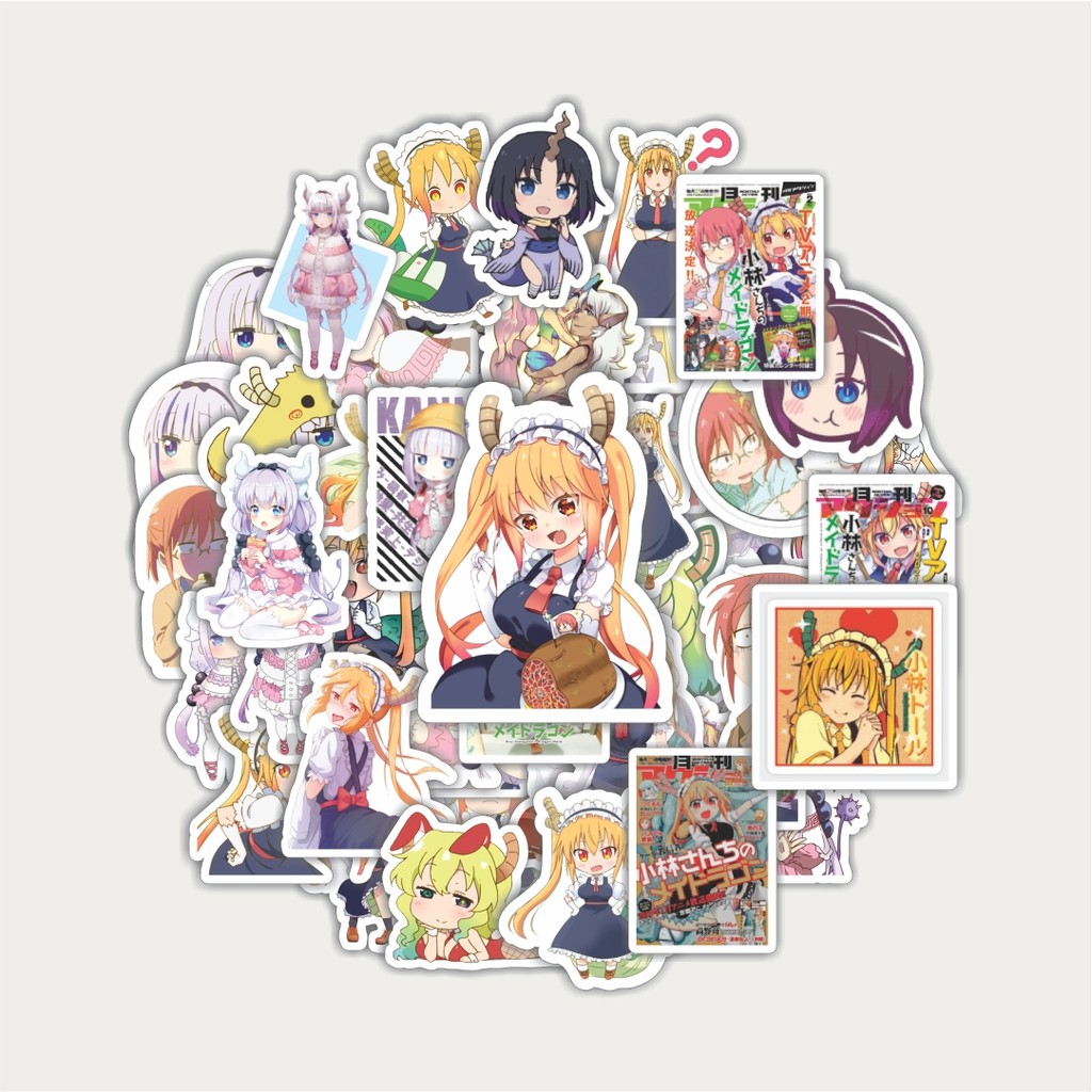 

Sticker Pack Stiker Anime Series Miss Kobayashi's Dragon Maid Karakter Mix 3 | Sticker TUMBLR | Stiker LAPTOP KOPER HELM