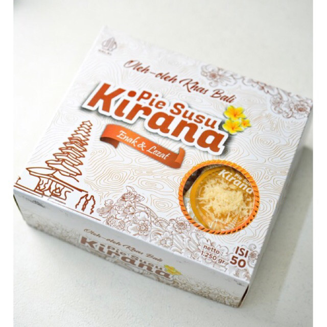 

PIE SUSU KIRANA Kemasan 50pcs | Pie Susu Bali | Oleh-oleh Khas Bali