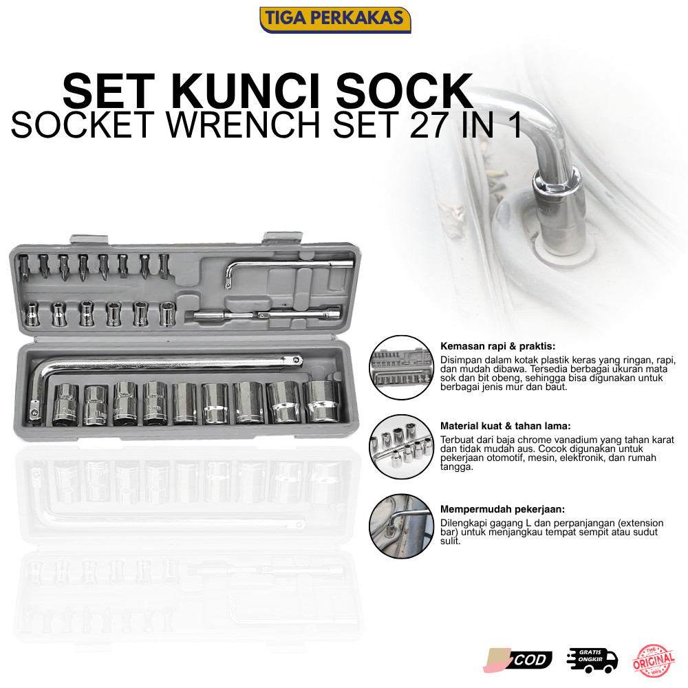 Kunci Shock 27in1 Set Lengkap Kunci Shock