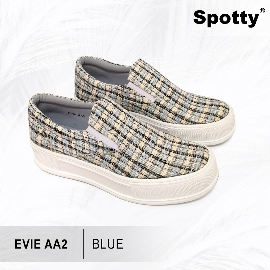 Sepatu Sneakers Wanita Slipon EVIE AA2 SPOTTY/Sepatu Slip ON tanpa tali Spotty