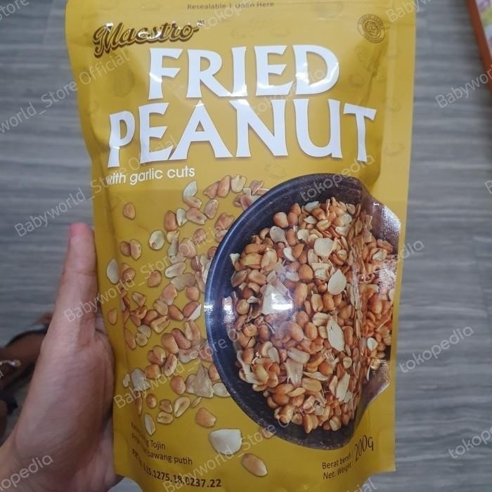 

Maestro Fried Peanut with Garlic Cuts Kacang 200gr