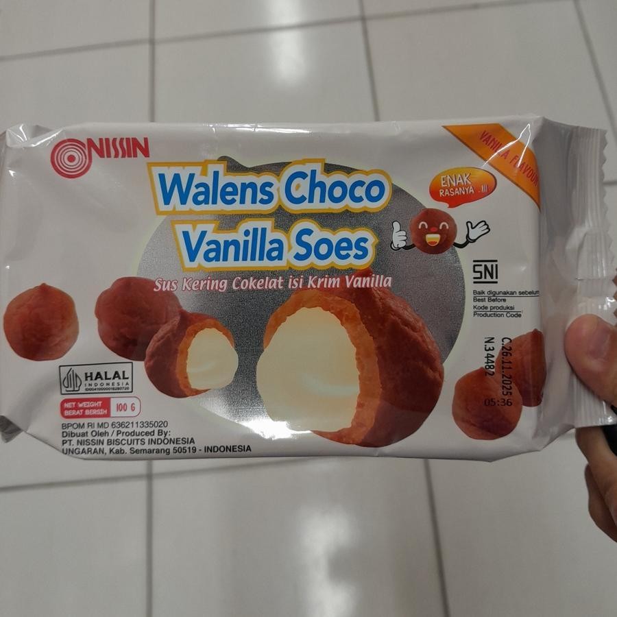 

Nissin Walens Vanilla Soes Sus Kering Rasa CHOCO VANILA 100gr