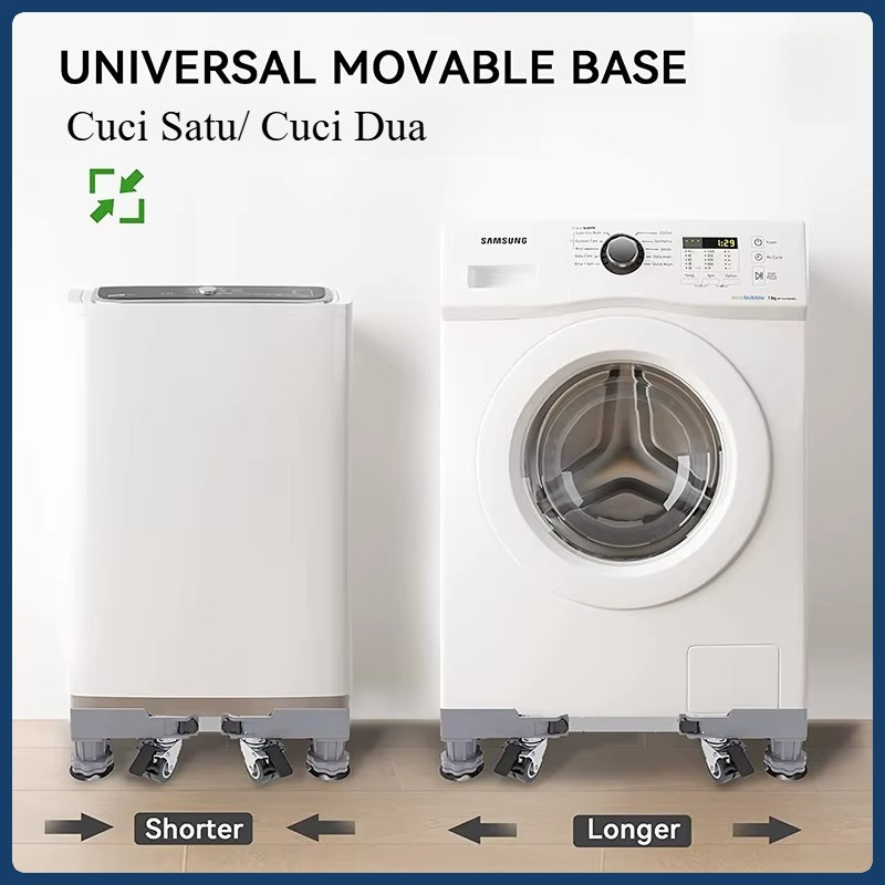 Alas Kulkas / Roda Mesin Cuci/Rak Untuk Mesin Cuci /Bantalan alas