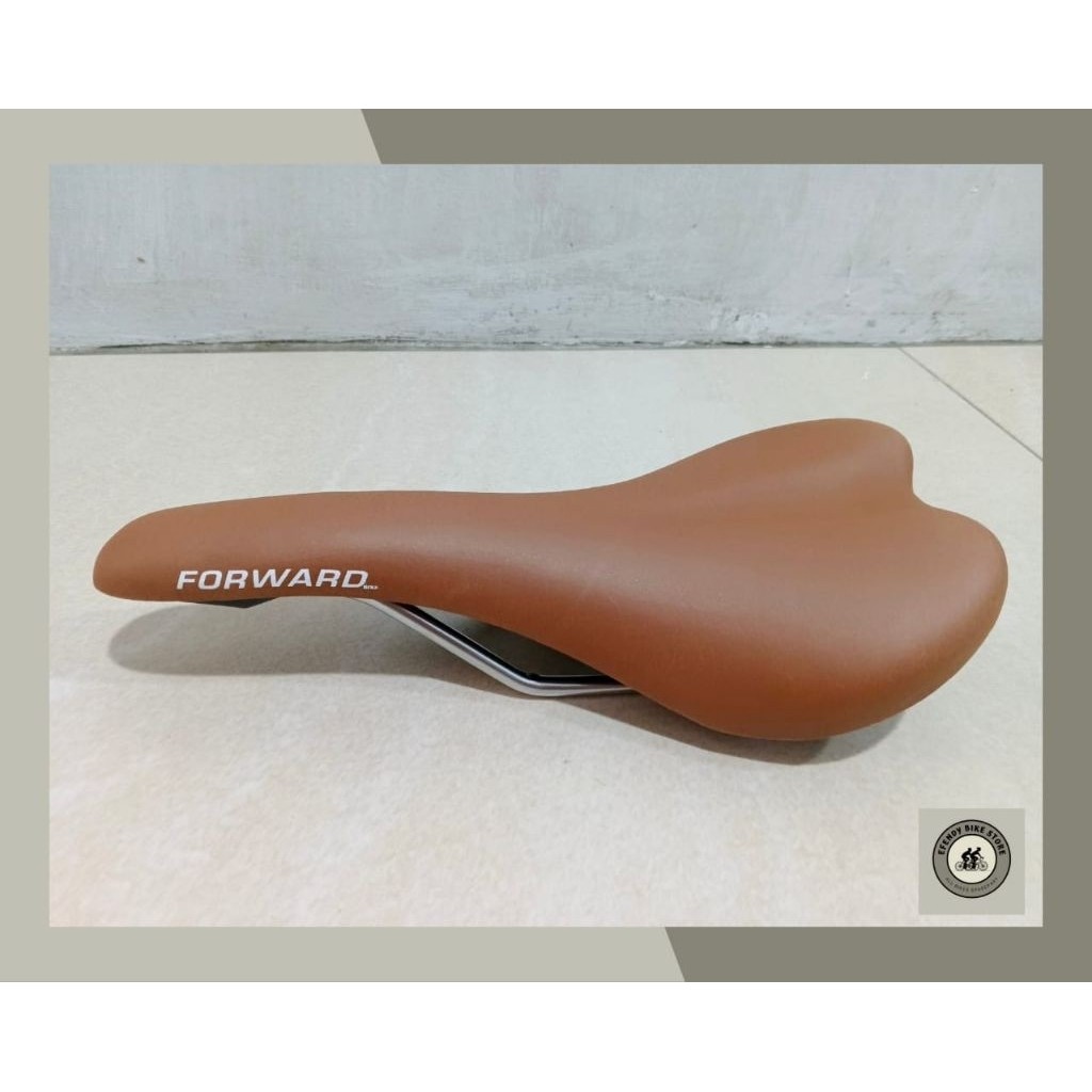 SADEL FORWARD COKELAT Sadel Empuk Saddle Sadel Lebar Empuk Hitam Mini Forward Sadel Per Hitam Lebar 