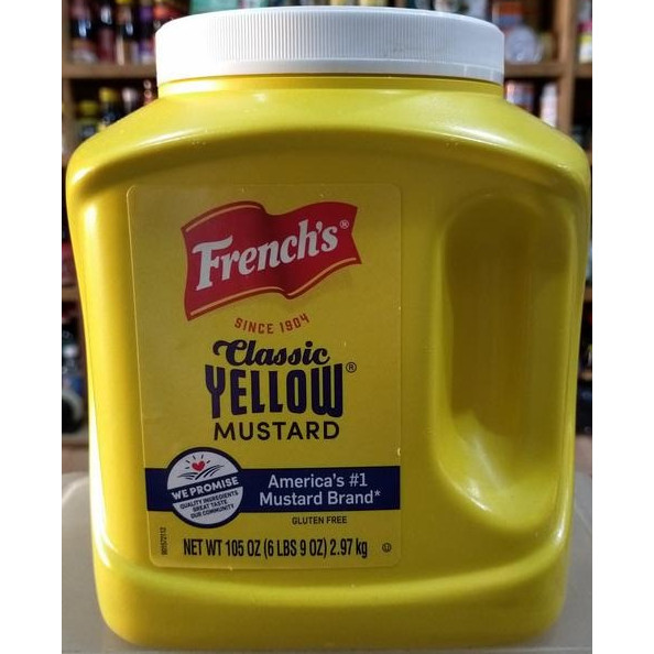 

French's Yellow Mustard / Saus Mustard 105 Oz (2,98 Kg)