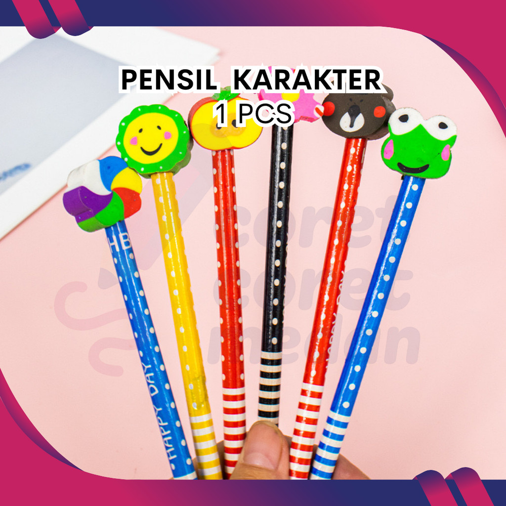 

PENSIL CORAK KEPALA STIP WARNA WARNI HARGA PER PCS