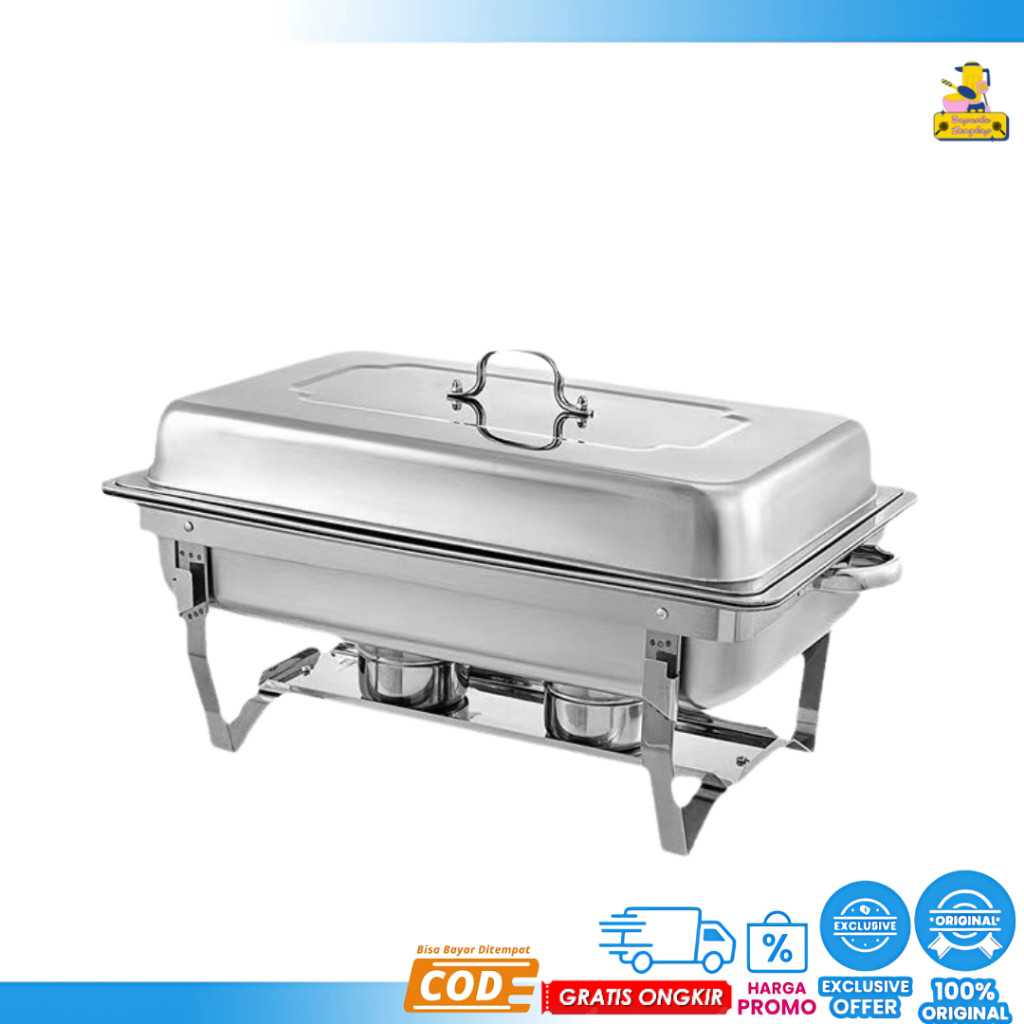 firachoice Wadah Saji Prasmanan Stainless Steel Tebal  Chafing Disc Stainless ACS1