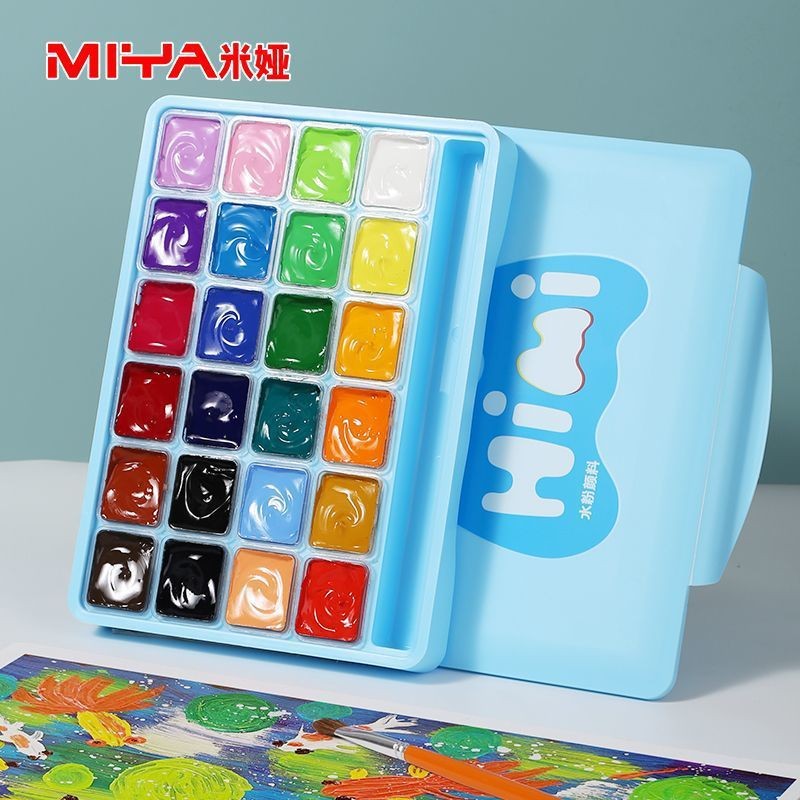 

HIMI Jelly Goua e Paint Set, 18/24 Colors 30ml/1oz in a Carrying Case Opaque Watercolor Painting Perfect for Artists Beginners