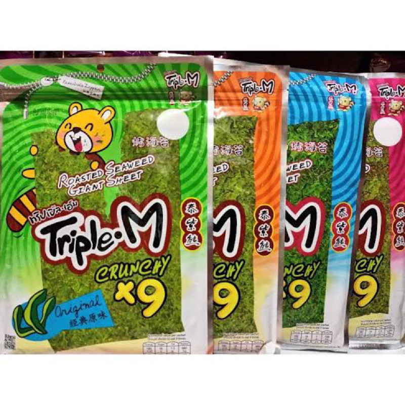 

Triple M roasted seaweed - snack seaweed / original/ grilled squid/ spicy 45g