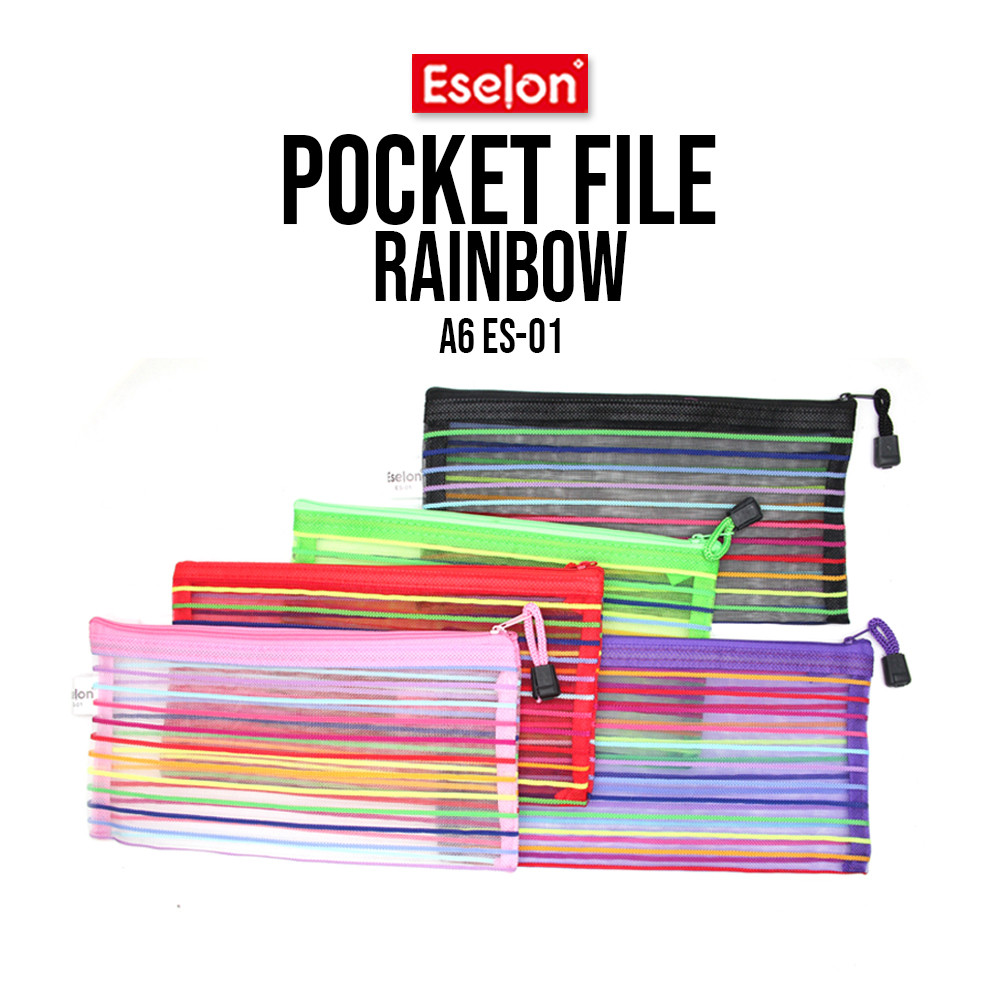 

Pocket File Rainbow ES-01 A6 / Pocket File / Tempat Alat Tulis A6 ESELON
