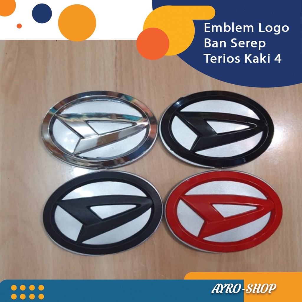 Emblem Logo cover ban serep DAIHATSU TERIOS kaki 4 2008-2015