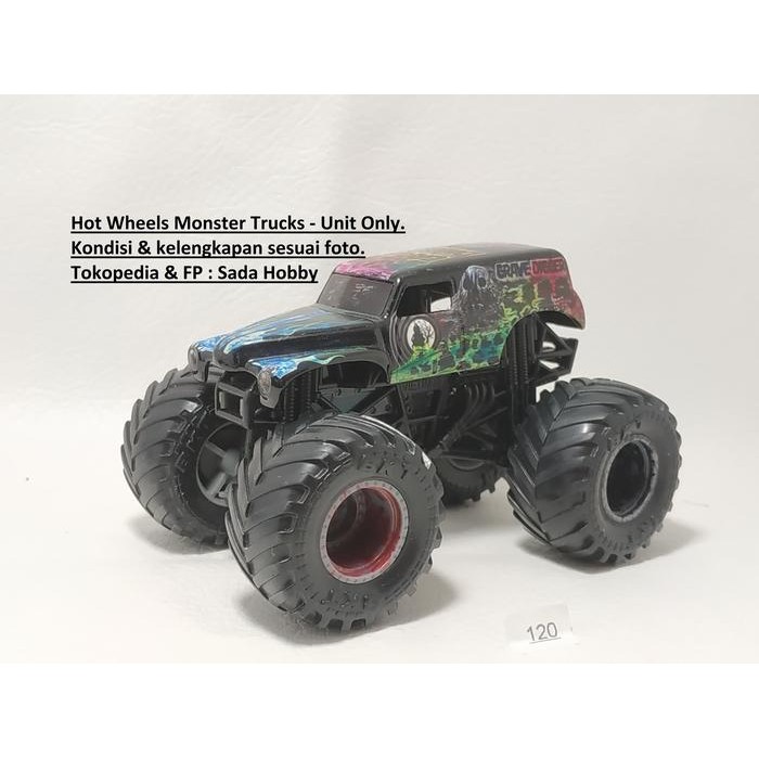 AD99 Hot Wheels Hotwheels Monster Jam Spin Master Grave Digger Unit Only