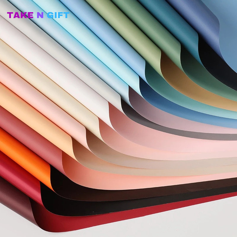 

( PER LEMBAR ) KERTAS BUKET Bi Color Dua Warna / CELLOPHANE Dua Warna Pastel / Kertas Bunga Buket / CELLOPHANE MURAH / Flower Wrapping / KOREAN WRAPPING