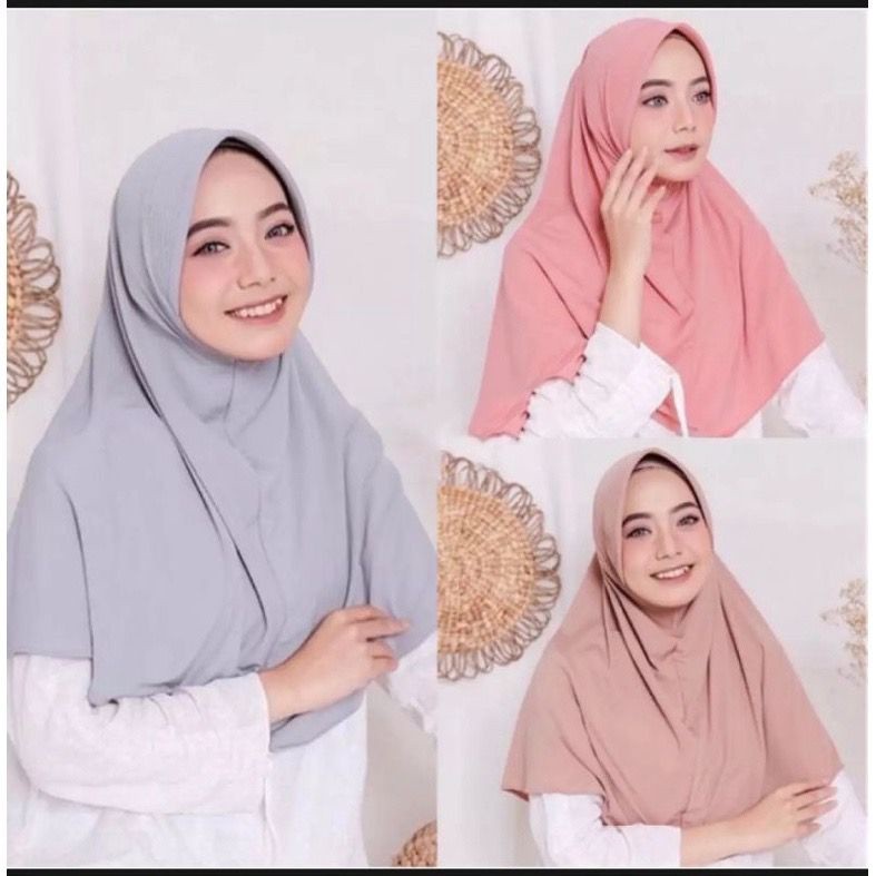 PGS Jilbab Instan Bergo Pet Jersey Hijab Bergo Sekolah Hamidah Olahraga Bergo Pet Spesial 8.8