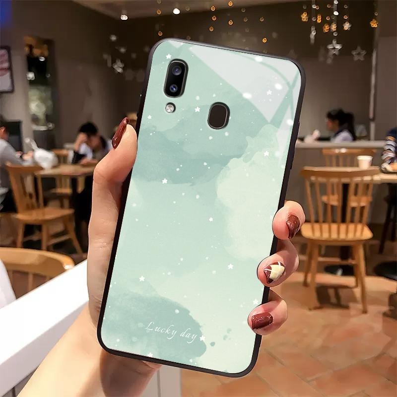 Kaca Glass Case For Samsung A32 4G A20 A20s A21s A22 A22s 5G A23 A24 A25 A3 2016 A30 A30S A31 A33 A3