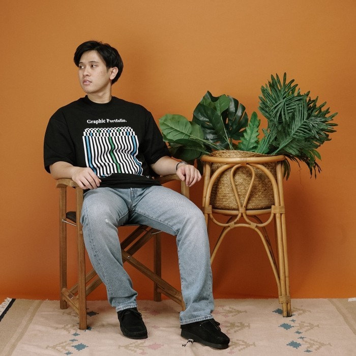 [COD] UNKL347 T-Shirt Hitam Bahan Combed HC GORX Kaos Pria Original