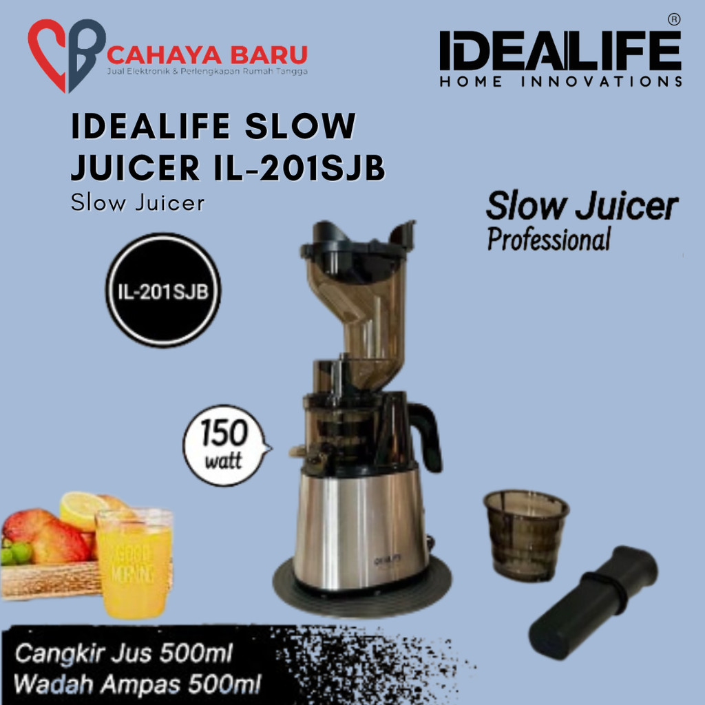 IDEALIFE SLOW JUICER IL-201SJB