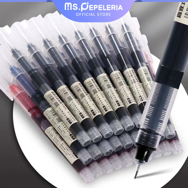 

Gel pen hitam biru merah 0.5mm/Pena gel pena kapasitas besar/Ballpen Ballpoint-Ms.Pepeleria