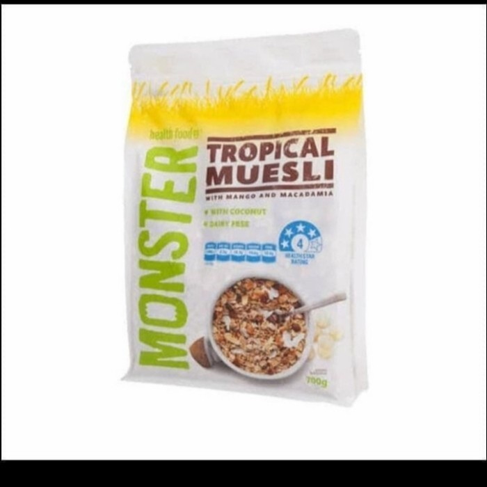 

monster tropical muesli 700gr cereal sereal oat