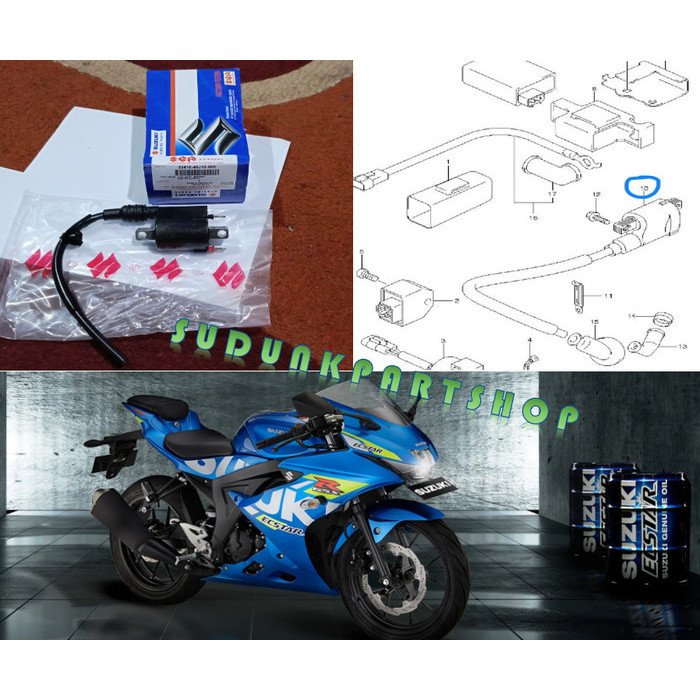 koil pengapian koil suzuki satria fu injeksi fufi raider 150fi belang 150fi gsx r150 gsx s150 gsx ba