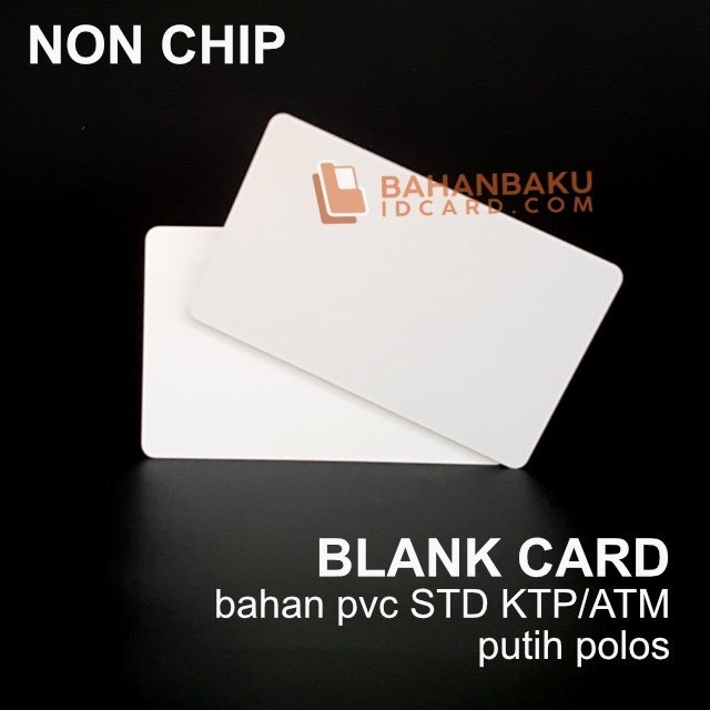 

BLANK ID CARD POLOS / Kartu Blank id Card Thermal PVC Card 0.8 mm Polos Standar ISO