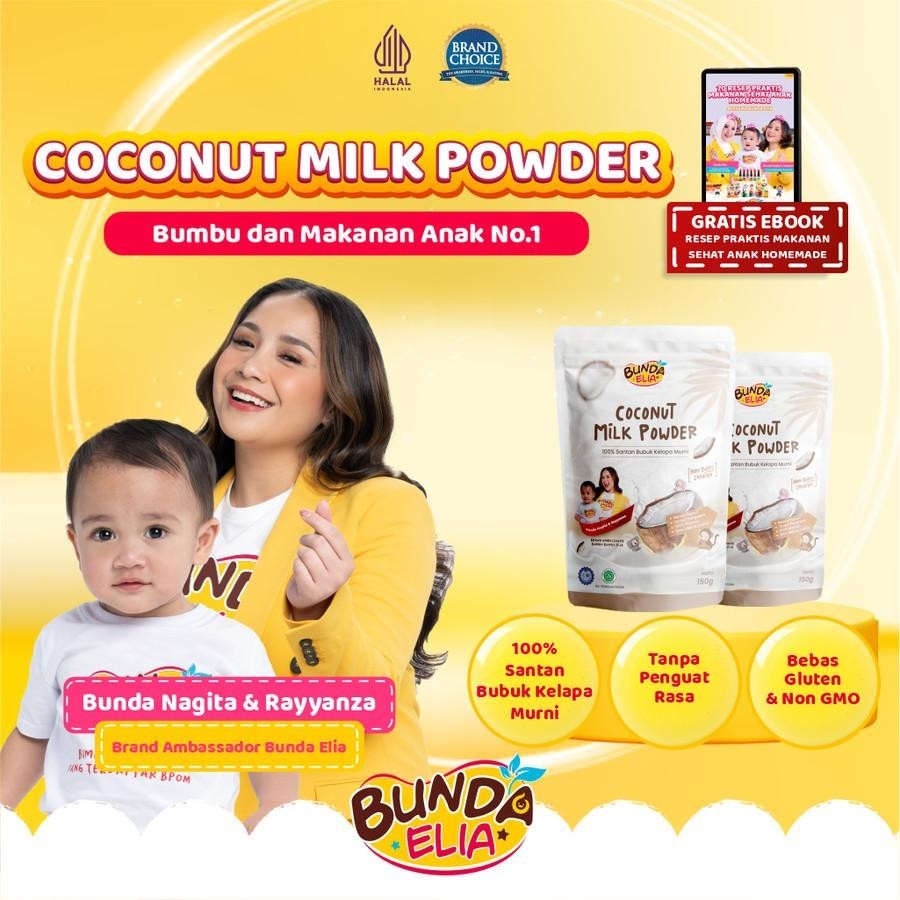 

Bumbu Bunda by Elia Organik Coconut Milk Powder Santan Bubuk Kelapa Murni Non Pengawet Gluten Free 150gr Bahan