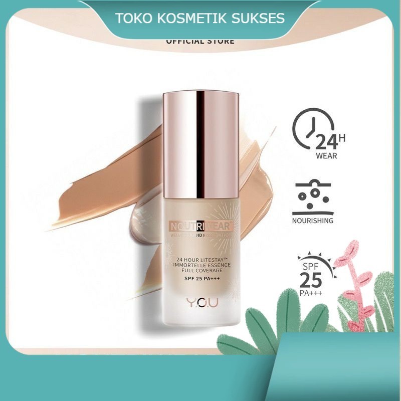 Y.O.U NUTRIWEAR+ VELVET LIQUID FOUNDATION | Y.O.U