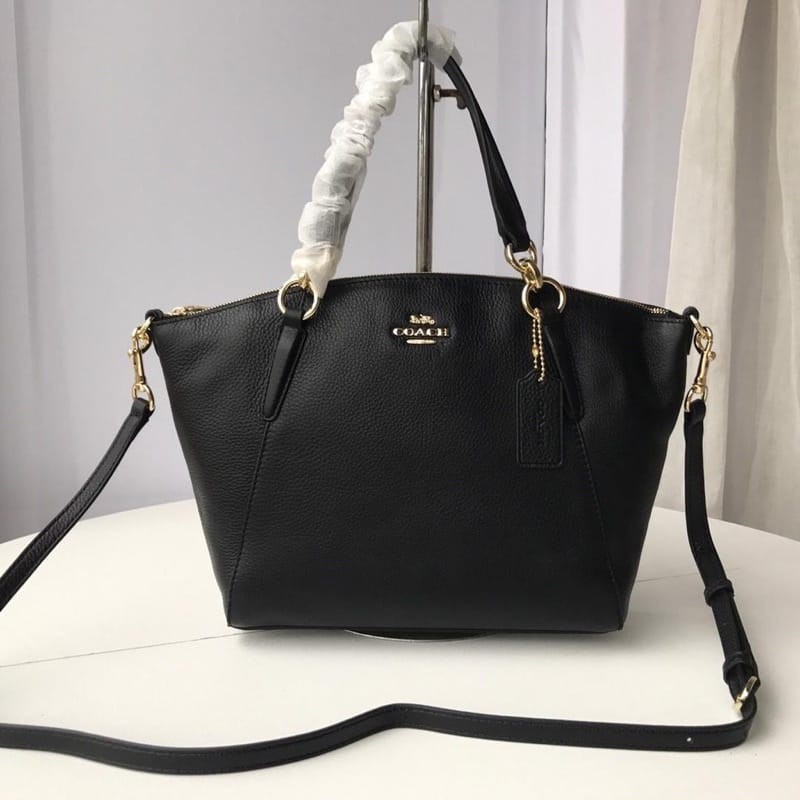 Tas wanita selempang dan bahu   F36675 Kesley Pebble Leather