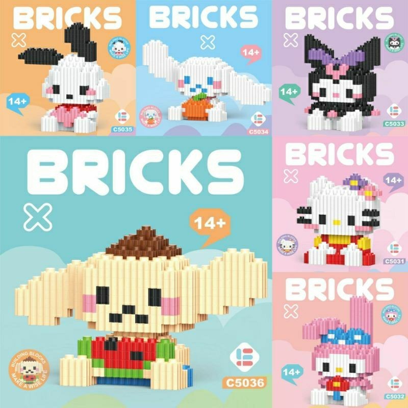 Lautan Harta Nano Block Mainan Balok Building Block Nano Blok Nano Bricks Balok Susun Mainan Edukasi
