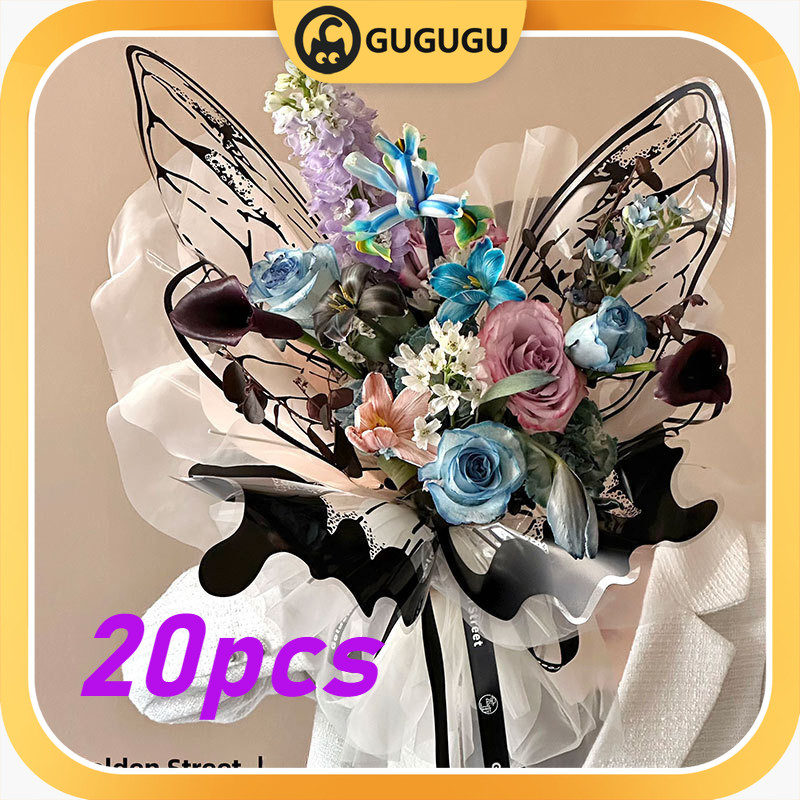 

10SET /20PCS Karangan Bunga Kupu-kupu Bentuk Kertas Kemasan Kertas