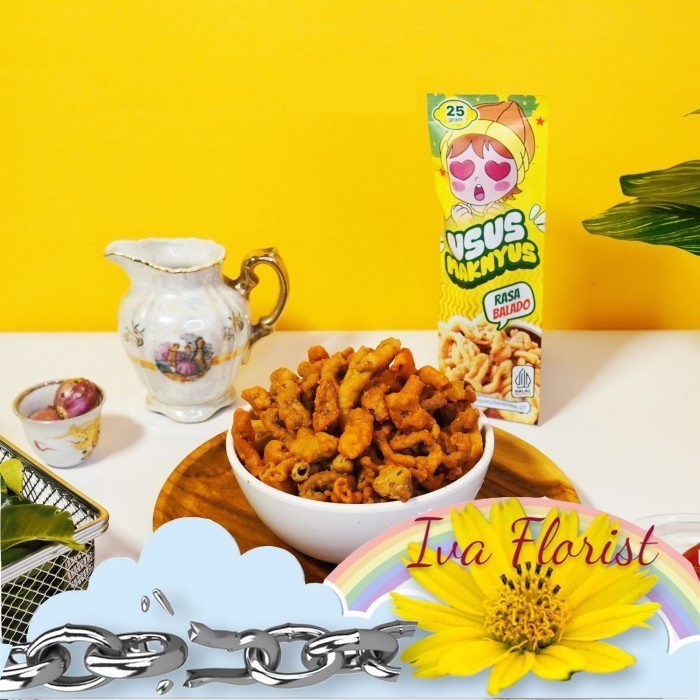 

BALADO - Kripik usus crispy ayam 25Gr aneka rasa manis asin pedas original balado daun jeruk gorengan kriuk SNack makanan ringan