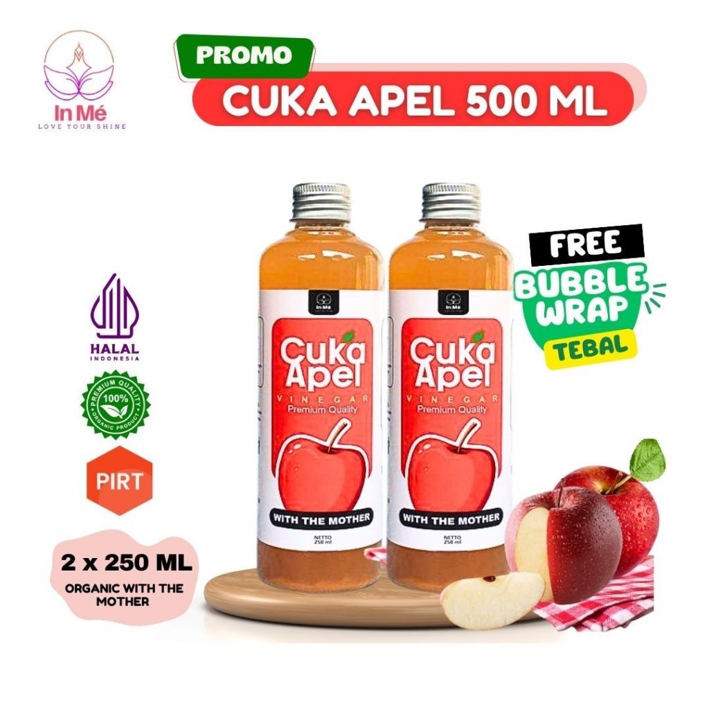 

PROMO CUKA APEL 500 ml COCEL | APPLE CIDER VINEGAR ORGANIK WITH THE MOTHER NUTRIFARM UNTUK DIET ALAMI
