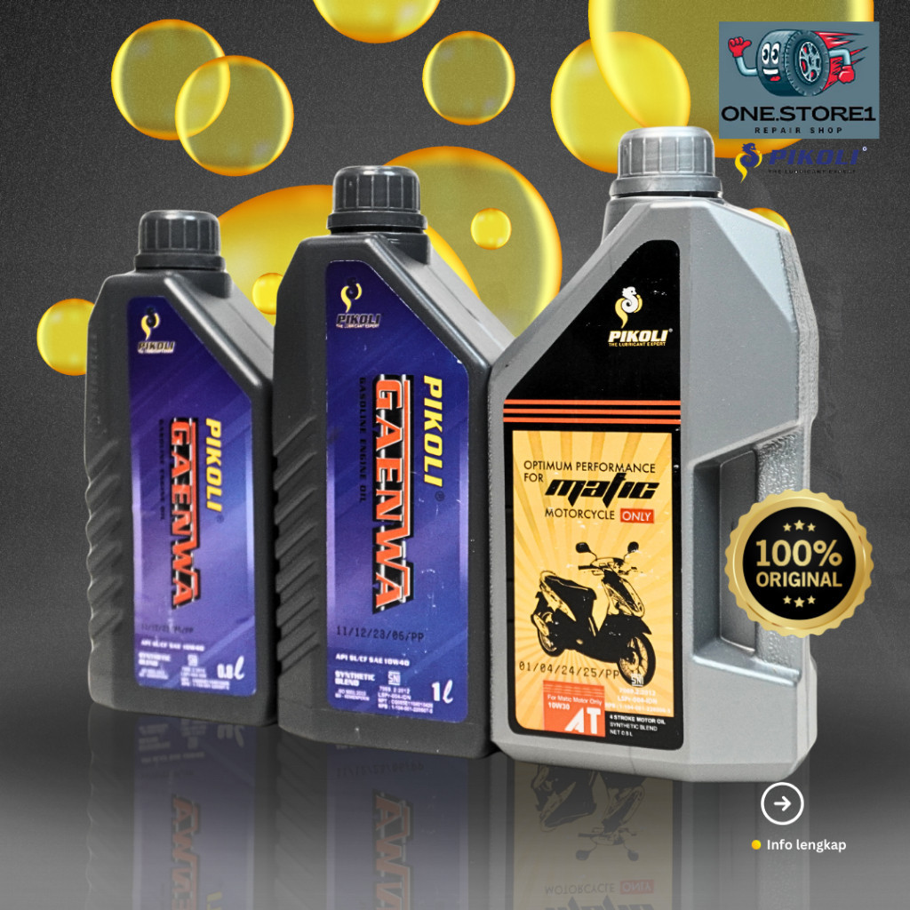 DJM Oli Pikoli Matic, Oli Pikoli Gaenwa 1kg, Oli Pikoli Gaenwa 0,8L Original untuk motor Matic dan B