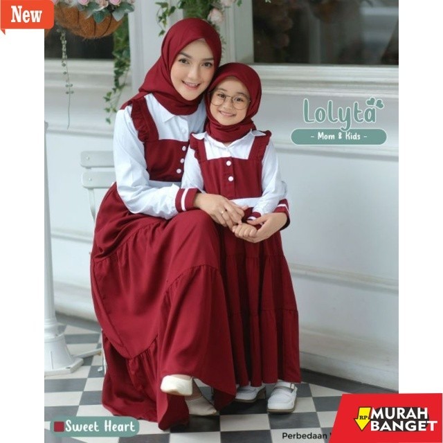 dress wanita kekinian Dress Remaja Korea Terbaru/Dress Couple/Gamis Dress Busui/Gamis dress anak