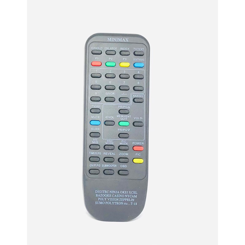 Remote TV Digitec Polytron TV Tabung