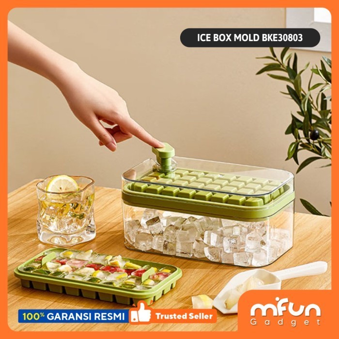 

BONBOX Cetakan Es Batu + Wadah Box Ice Cube Maker BKE30803