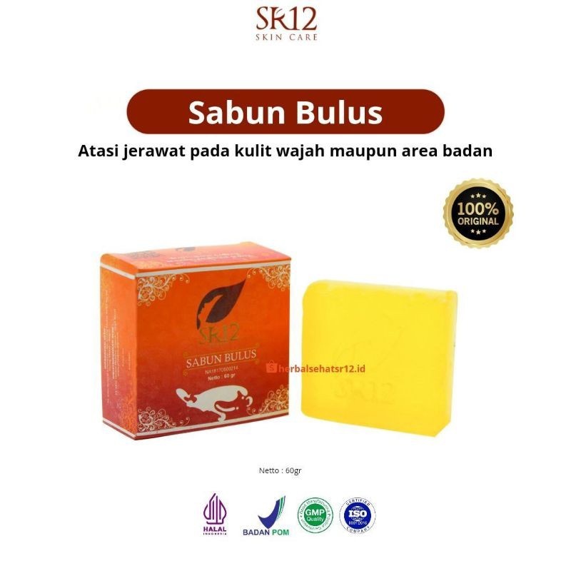 Sabun Bulus SR12 - Sabun Muka Glowing - Sabun Jerawat BPOM