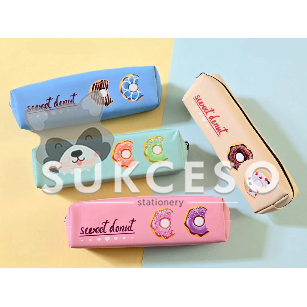 

Fancy Tempat Pensil Kain Sweet Donut PC-305 Unisex Pensil Case Leather