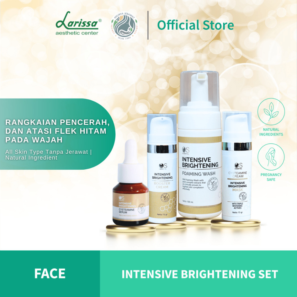 INTENSIVE BRIGHTENING Series Larissa - Paket Bundling Skincare Larissa Untuk Mencerahkan Wajah