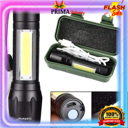 LAMPU SENTER POLISI SWAT MINI LED COB 88000W SUPER TERANG ZOOM 511