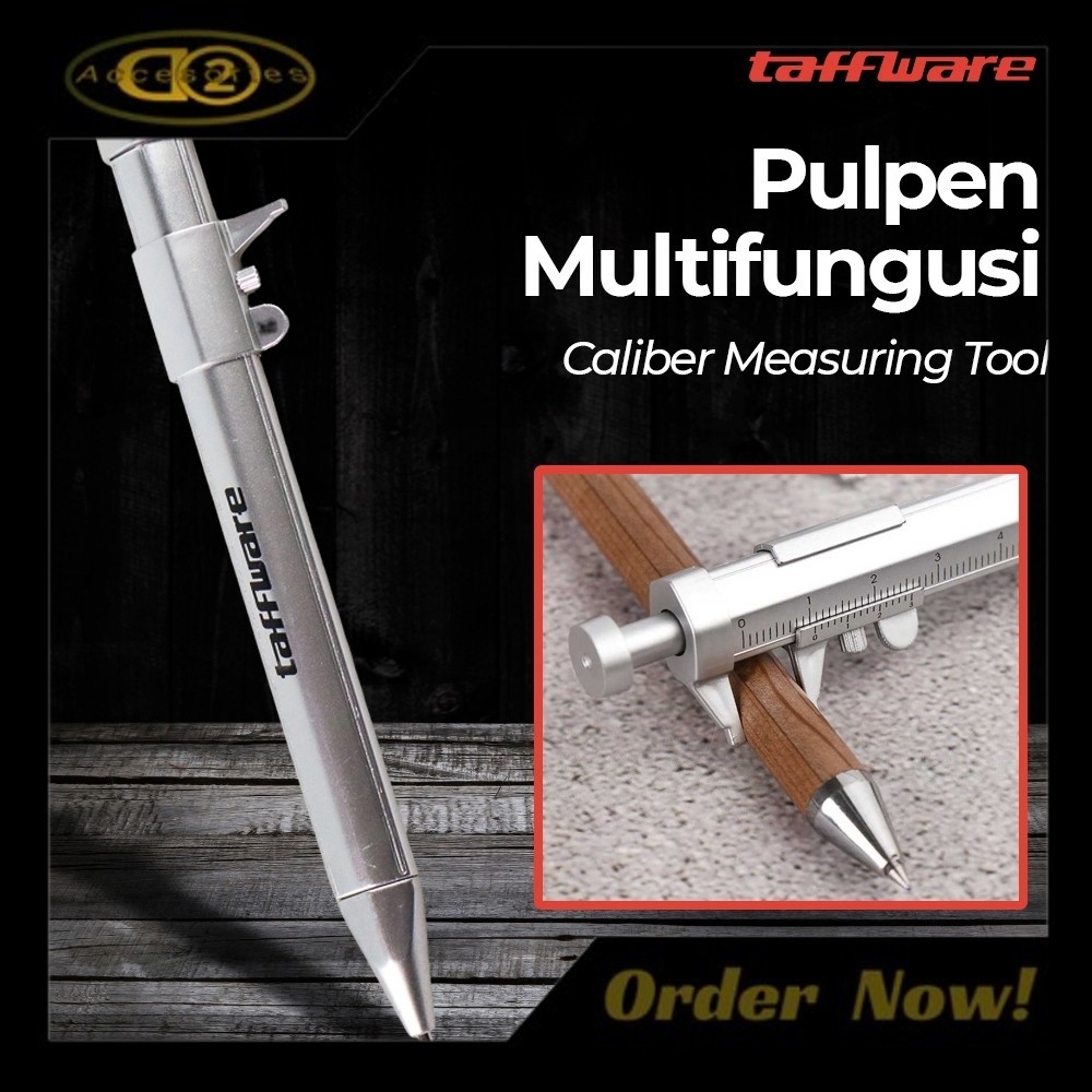 

Taffware Pena Pulpen Ballpoint Pen Caliber Measuring Tool Scale Ruler - B100