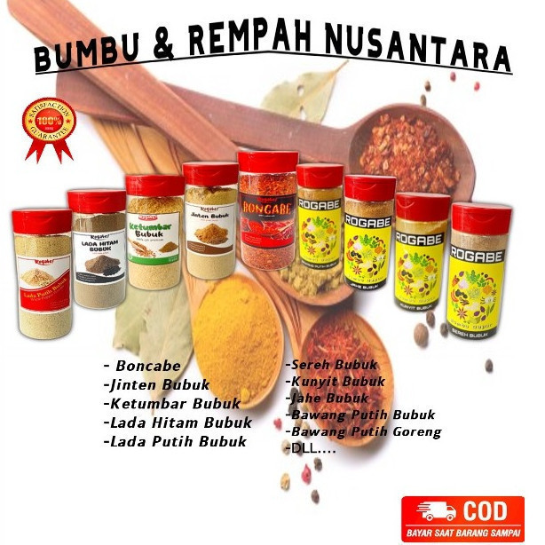 

Bumbu Dapur / Rempah - Rempah / Cabe Bubuk / Bawang Goreng / BD / DSB / N O