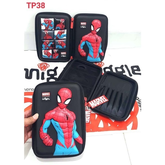 

NEW! BEST SELLER Smiggle 3D Kotak Tempat Pensil Anak Pencil Case Art Organizer dessert - spiderman