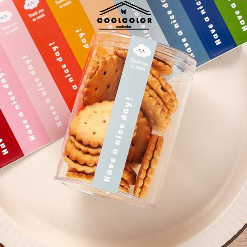 

COD❤️Stiker Terima Kasih Persegi Panjang Stiker Kotak Hadiah Stiker Penyegelan Stiker Label Mini Dekorasi Cangkir Air-CL