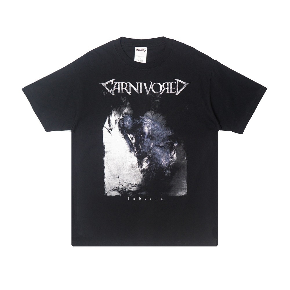 【COD】 Lawless Jakarta Records - Carnivored - Labirin T-shirt - Black KAOS